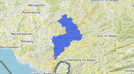 Bodenrichtwertkarte Wangen im Allg&auml;u